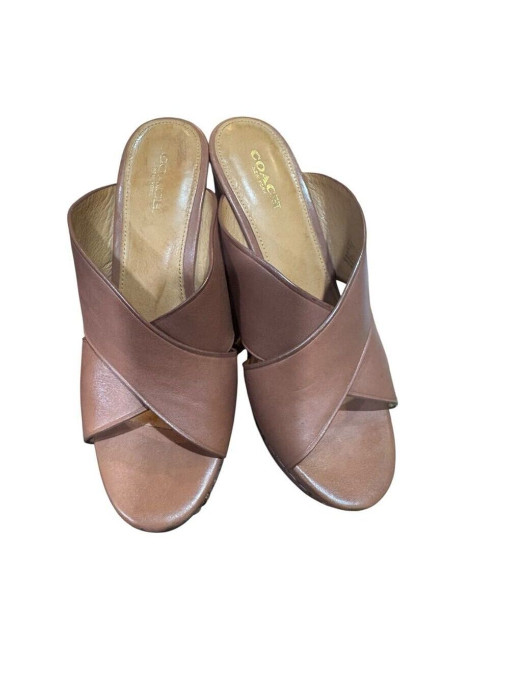 Coach Emily Wedge Slide Sandals in box - Picture 7 of 13